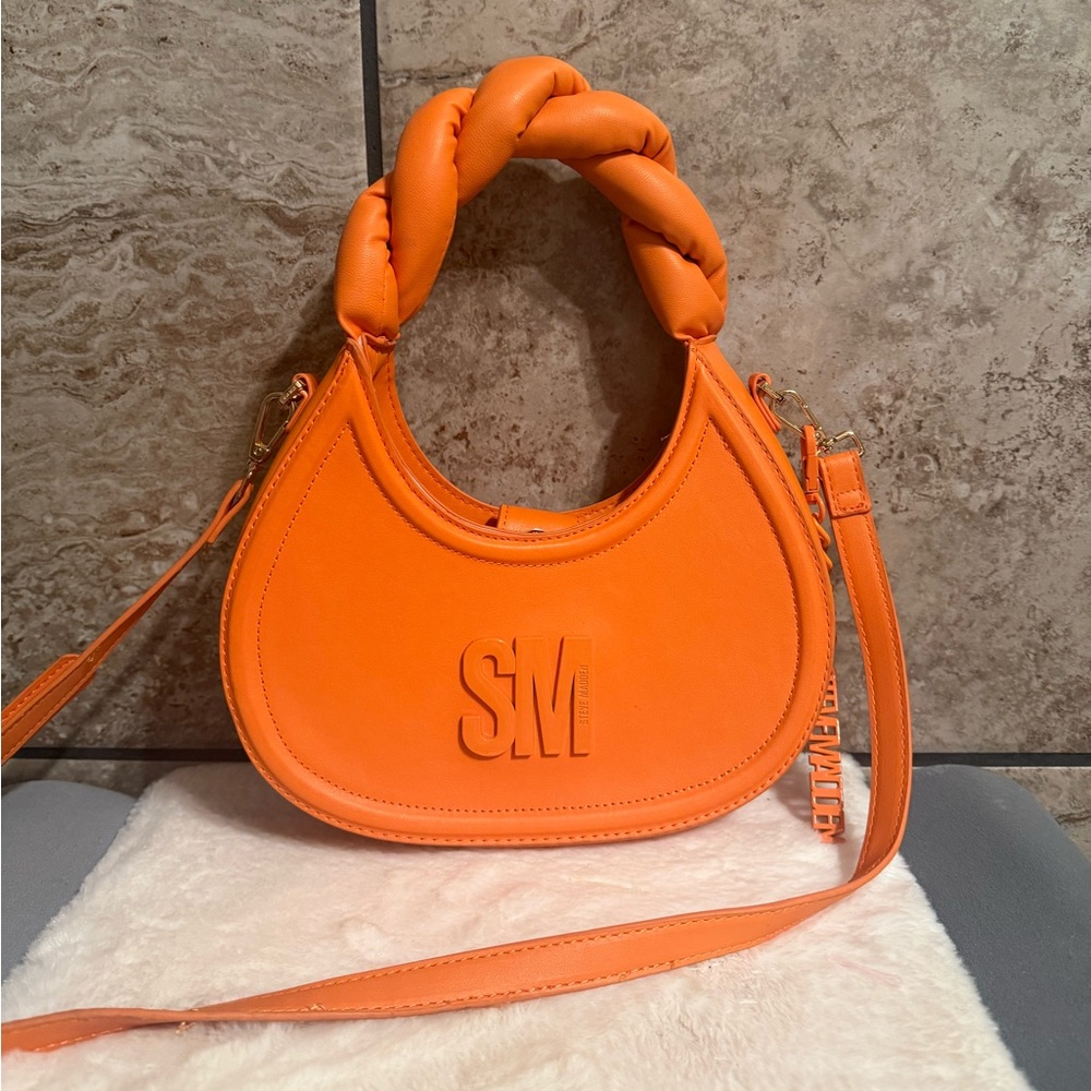 BNWOT orange steve madden handbag